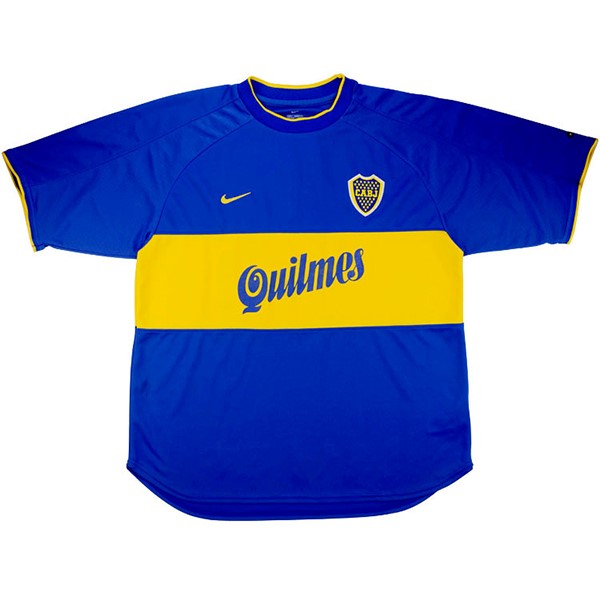 Tailandia Camiseta Boca Juniors Primera Equipación Retro 2000 2001 Azul